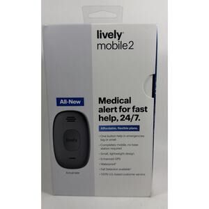 Lively Mobile 2 Medical Alert System GPS Waterproof 24/7 Help - Open Box